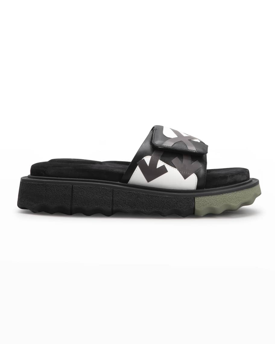 Off-White Men's Sponge Sole Slide Sandals | Neiman Marcus