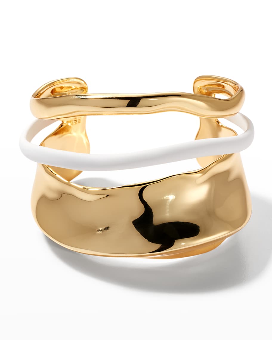 Alexis Bittar Retro Memphis Oribit Large Cuff Neiman Marcus