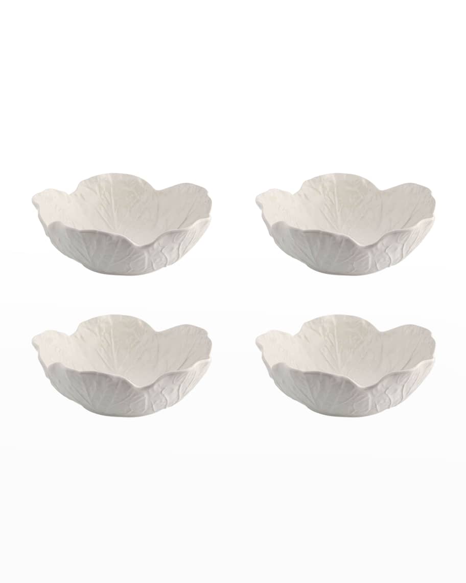 Bordallo Pinheiro Cabbage 17 oz. Cereal Bowls, Beige - Set of 4