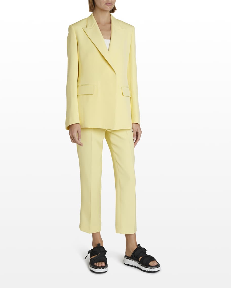 Chloe Classic Tailored Silk Blazer Jacket | Neiman Marcus