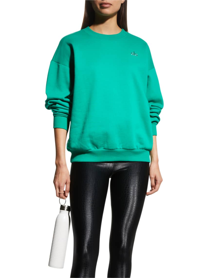 Alo Accolade Crewneck - Midnight Green