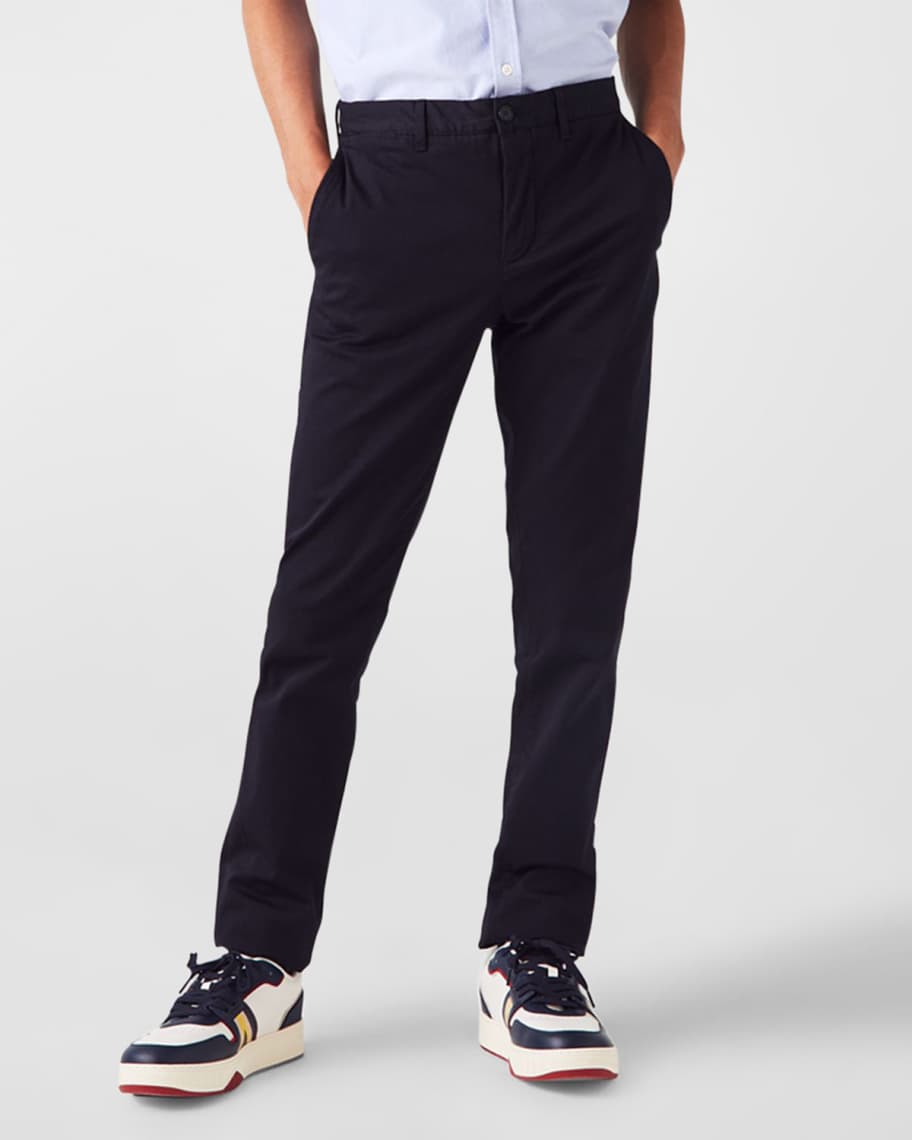 cut back Adjustment Wrong lacoste Men's Classic Slim Fit Cotton-Stretch Pants | Neiman Marcus