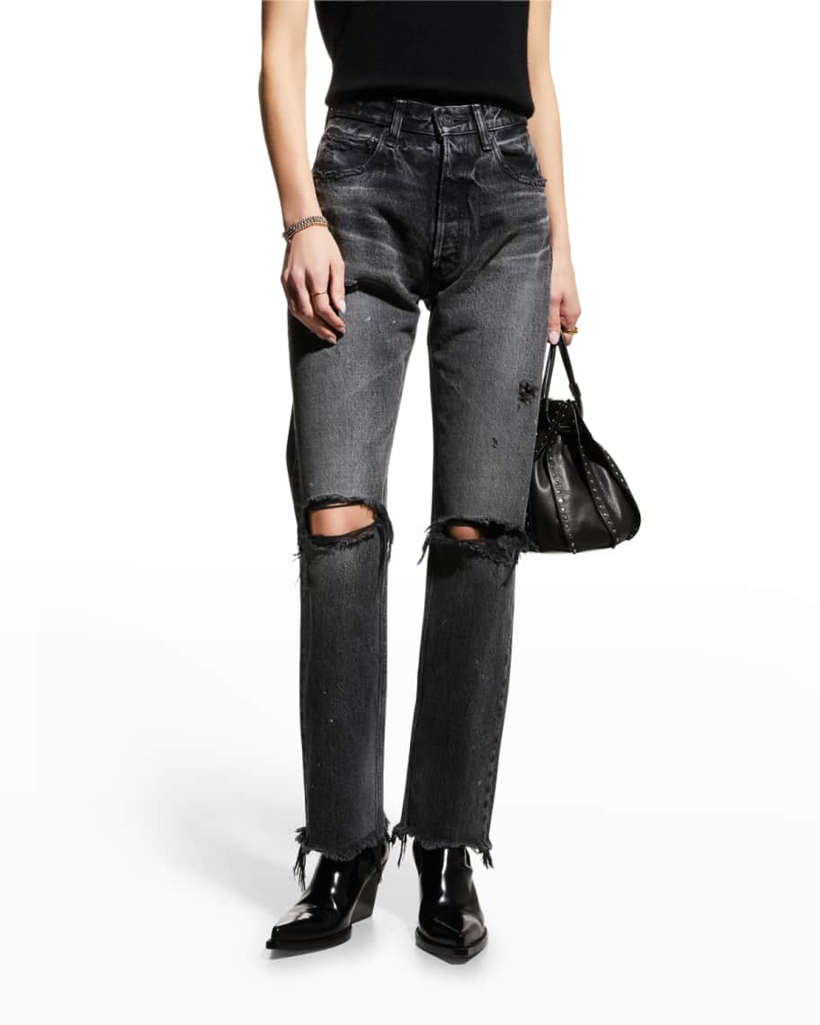 moussy vintage odessa wide straight leg jeans