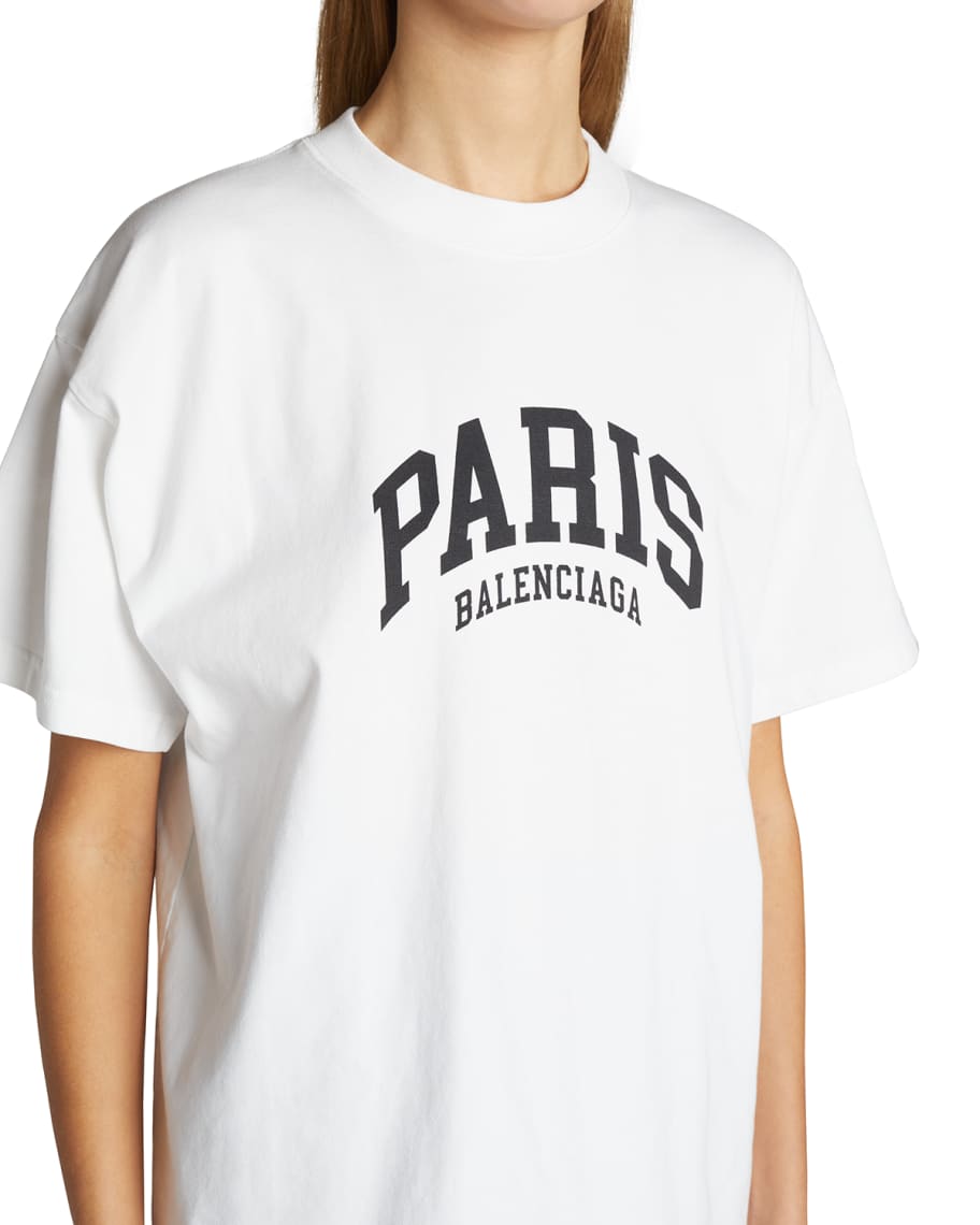 Balenciaga Paris Logo Print T-Shirt | Neiman Marcus