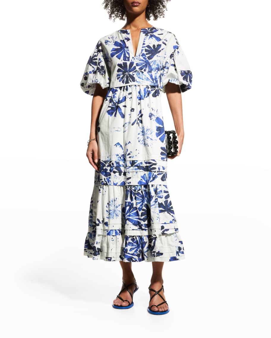 Tropical Maxi Dress & Louis Vuitton Alma