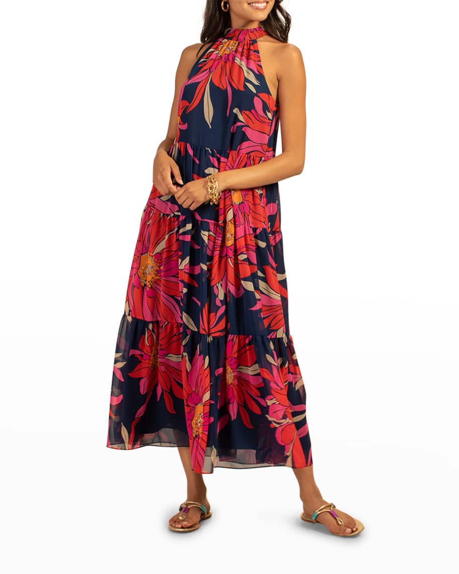 Botanical georgette 2025 handkerchief dress