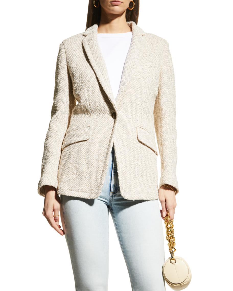 Rag & Bone New £500 Navy Margot Velvet Blazer XXS