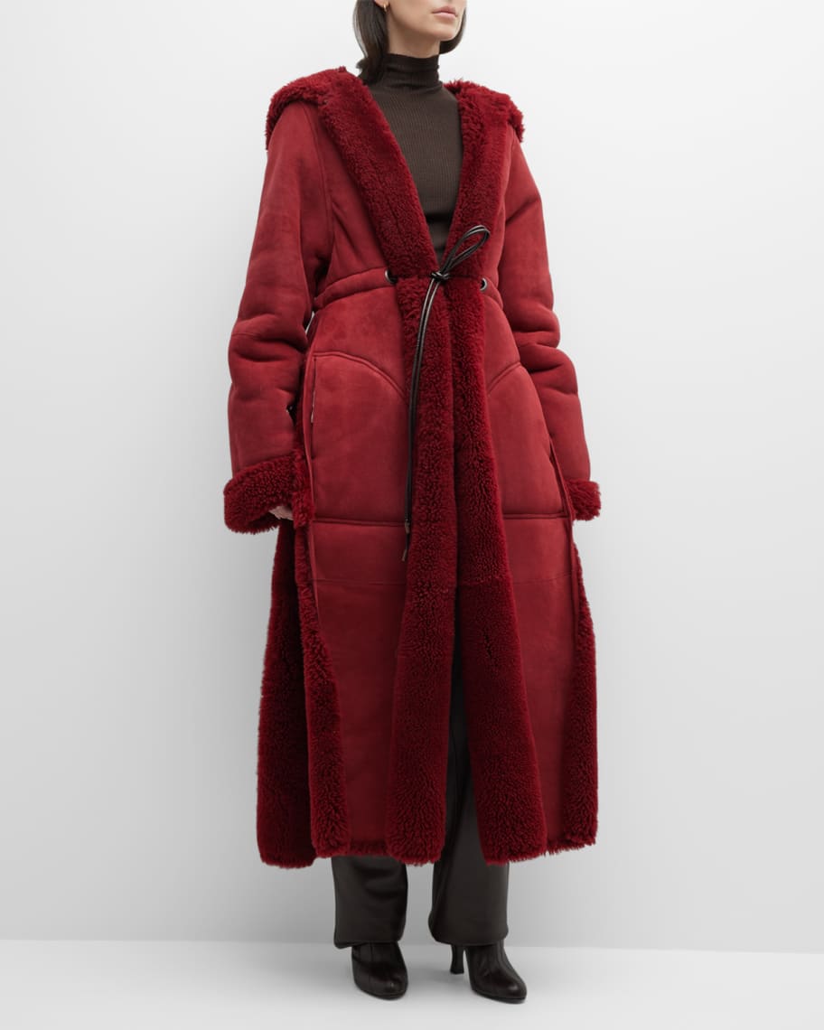 Oscar de la renta red coat top