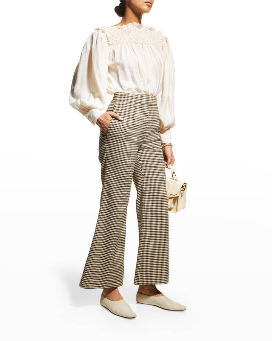 Rebecca taylor plaid pant shop