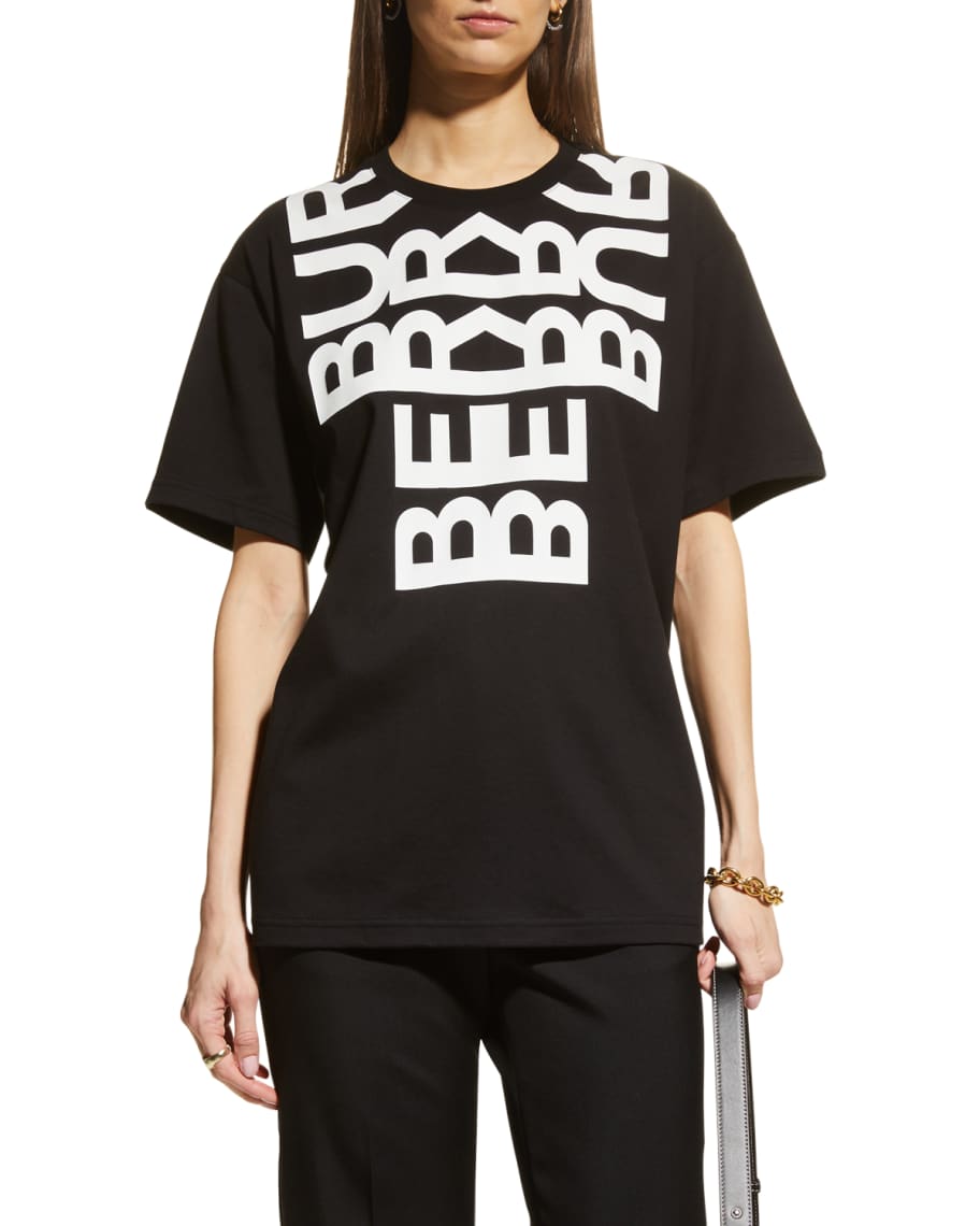 【BURBERRY】ロゴプリントTシャツ CARRICK Burberry Carrick Mirror Logo Print T-Shirt | Neiman Marcus