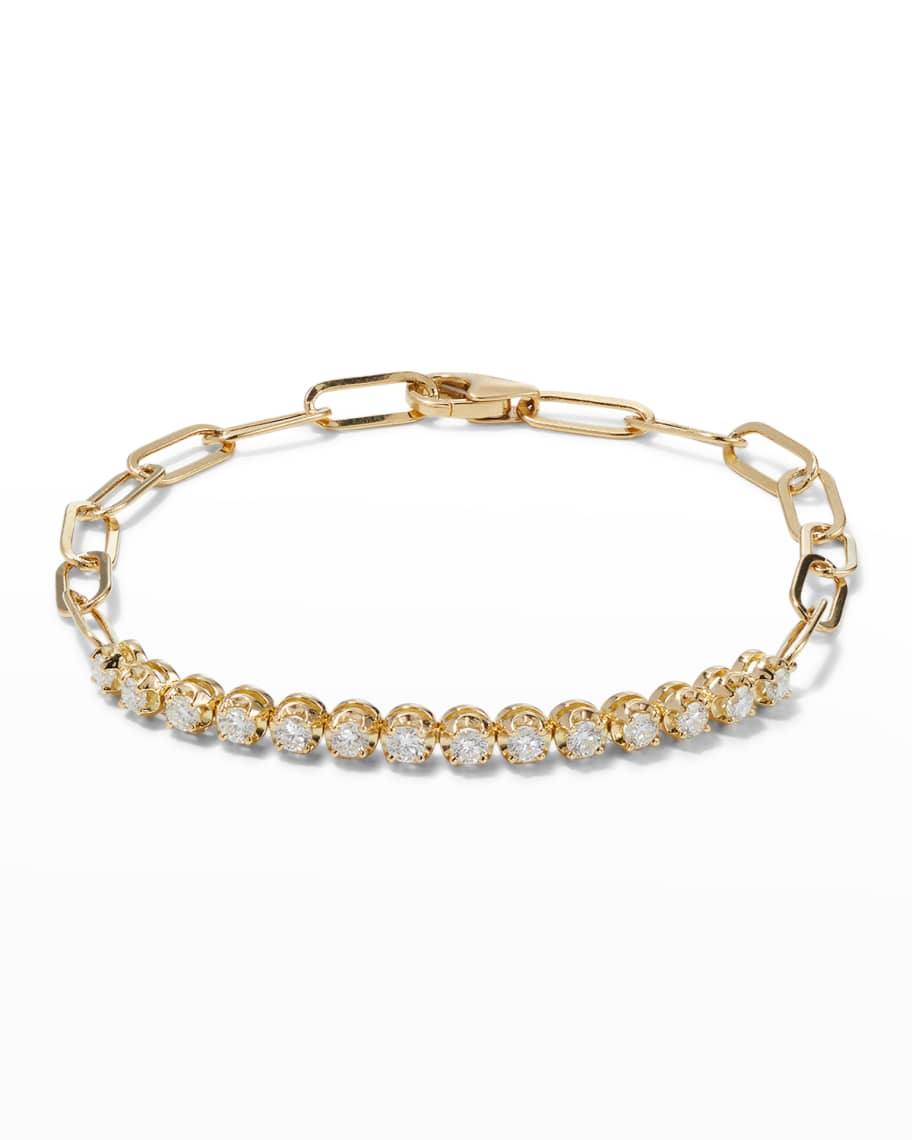 Yellow gold and diamond cuff bracelet - Freedman Jewelers