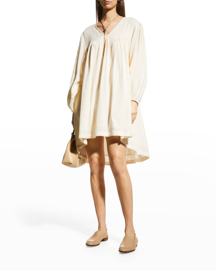 LAUDE the Label Ruched Empire Mini Dress | Neiman Marcus
