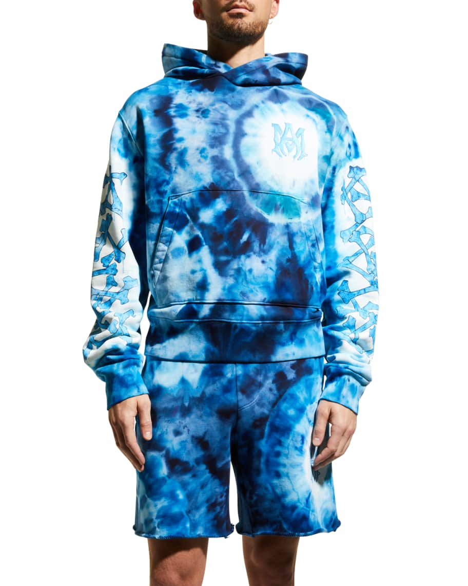 BEST Louis Vuitton Tie Dye Blue Mix White Luxury Hoodie Limited Edition