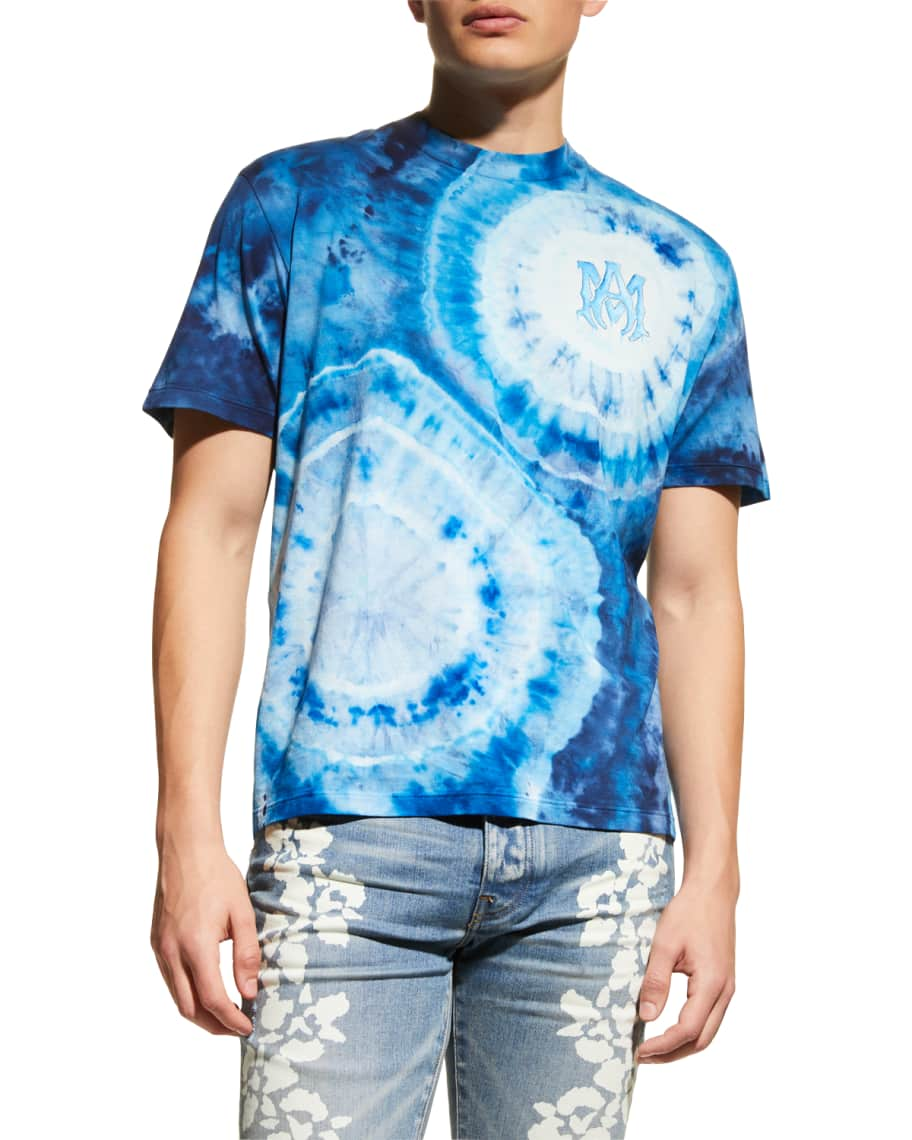 AMIRI Tie-dyed printed cotton-jersey T-shirt