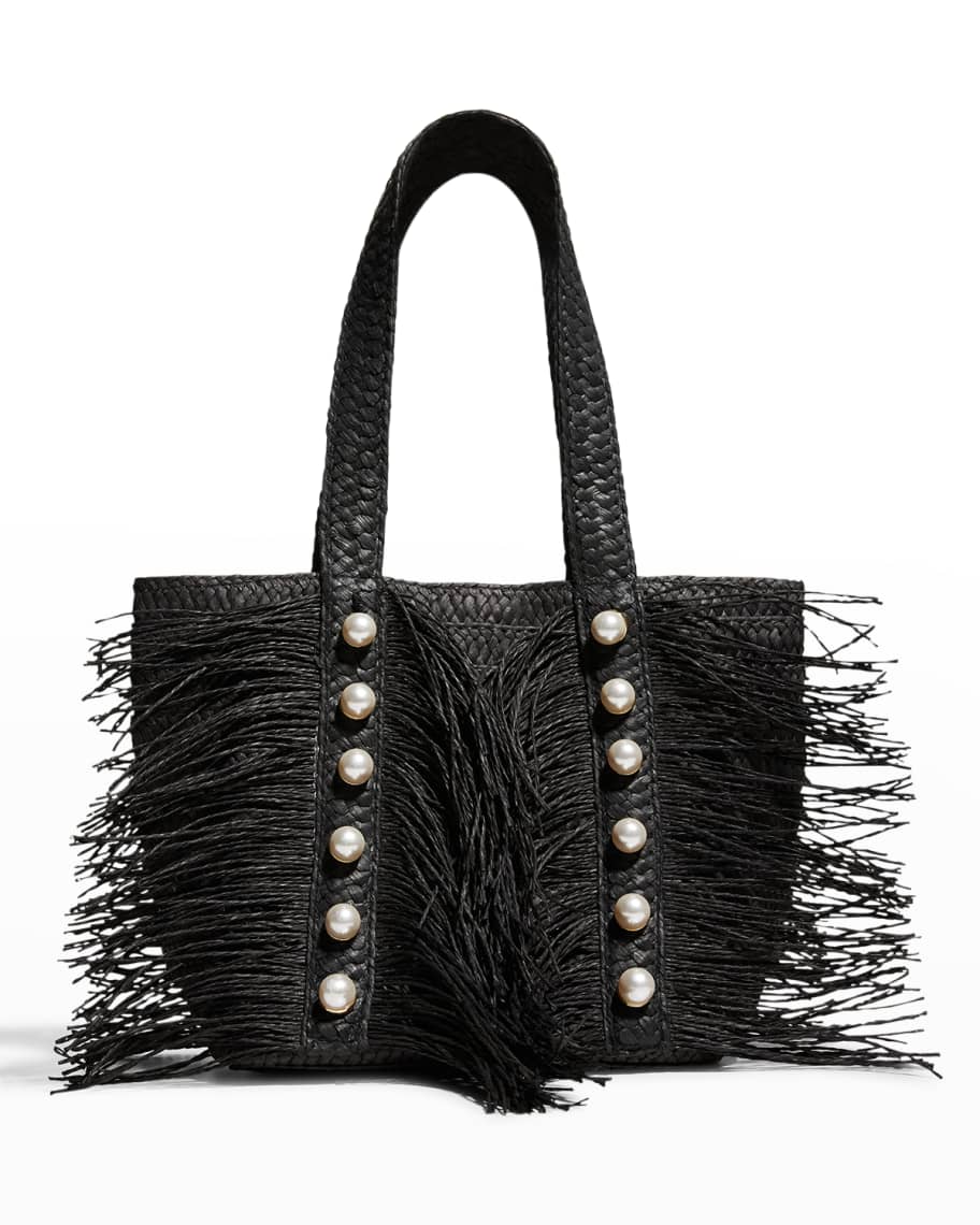 Btb los angeles shop jojo woven fringe tote