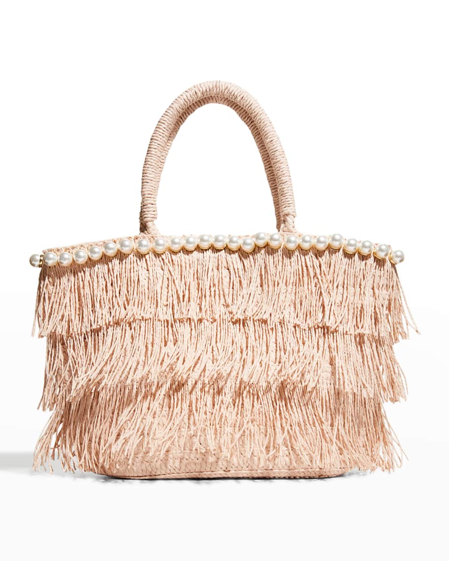 Luxury Designer Beach Bags Ladies Straw Tote Bags Long Tassel