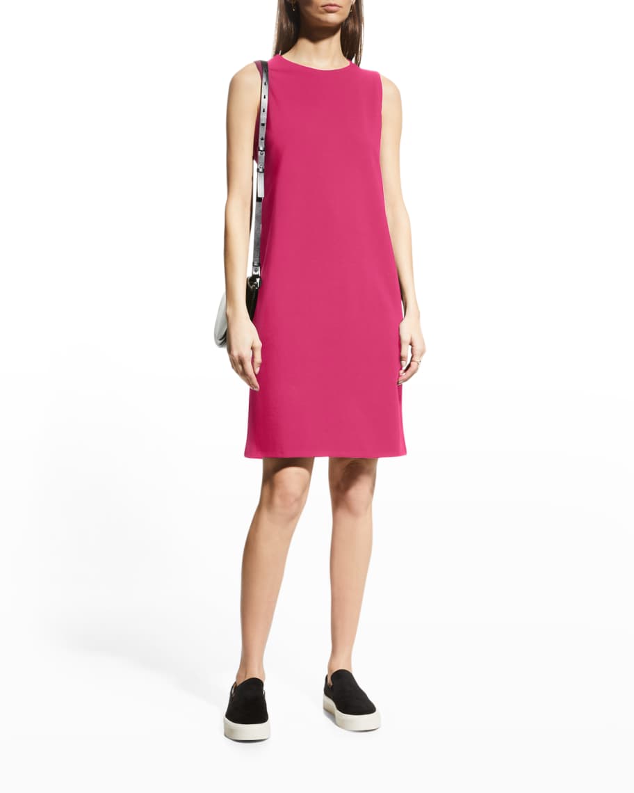 Eileen Fisher Petite Sleeveless Stretch Jersey Dress | Neiman Marcus