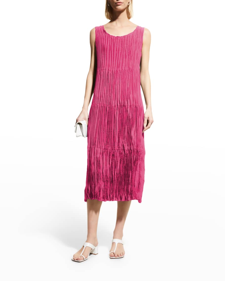 Crushed 'Fire' Sleeveless Dress main image 1