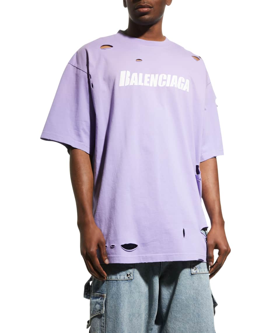 Balenciaga Men's Logo-Print T-Shirt