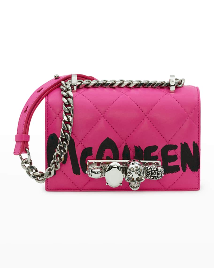 Alexander McQueen Mini Skull Jewel Logo Satchel Bag | Neiman Marcus