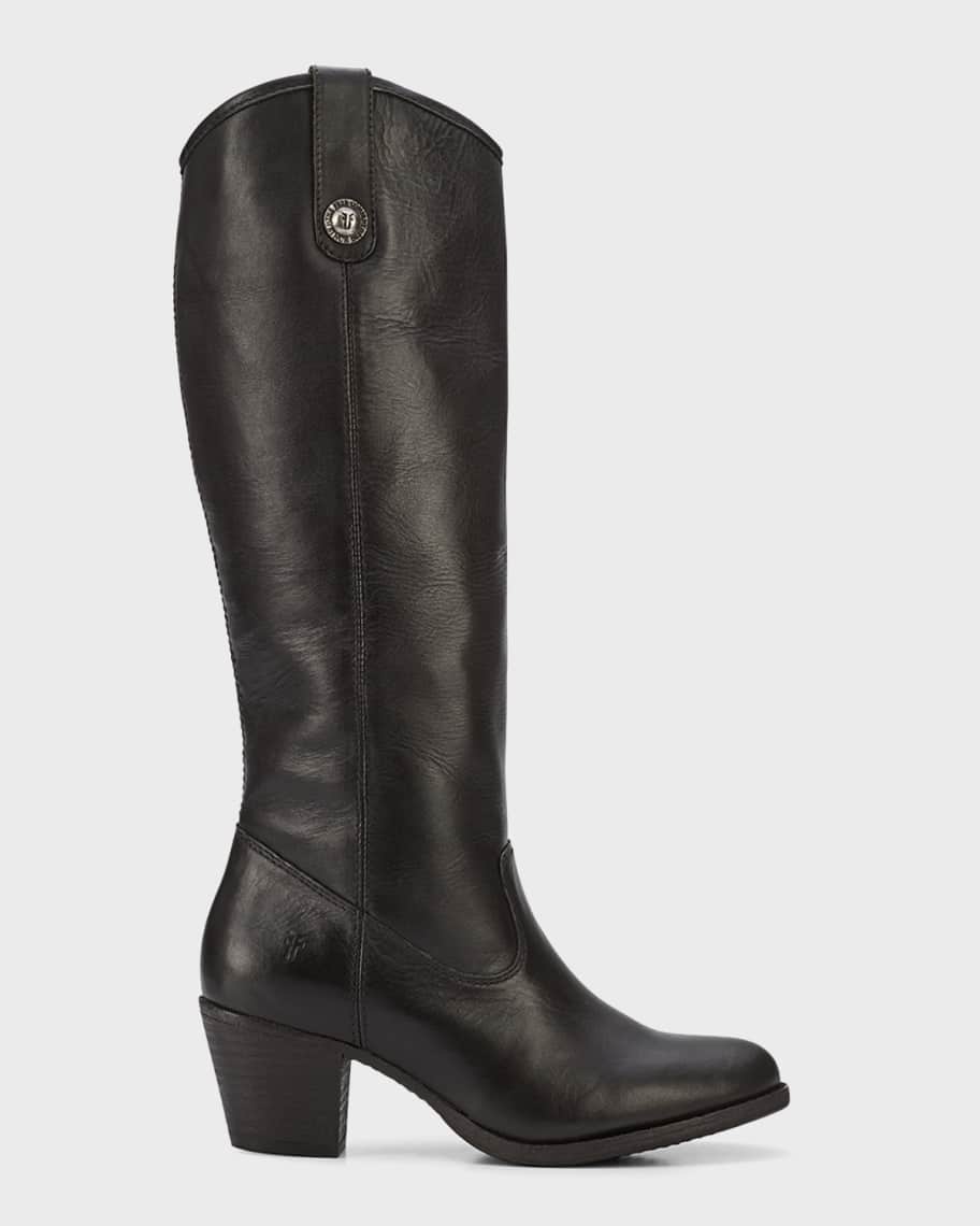 Frye Jackie Leather Button Tall Western Booties Neiman Marcus