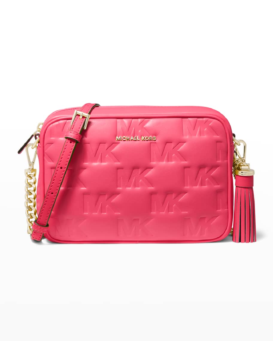 MICHAEL Michael Kors Jet Set Monogram Camera Crossbody Bag Neiman Marcus