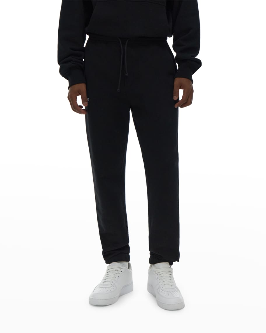 Helmut Lang Men's Trapunto Logo Jogger Pants | Neiman Marcus