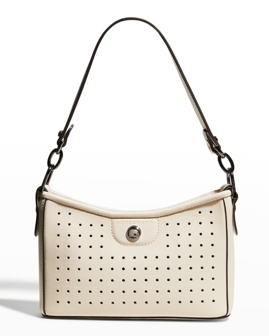 Longchamp Mademoiselle Perforated Calfskin Leather Bucket Bag, Nordstrom