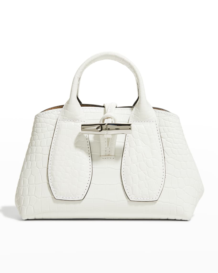 Longchamp Roseau XS Croc Embossed Crossbody Bag Neiman Marcus