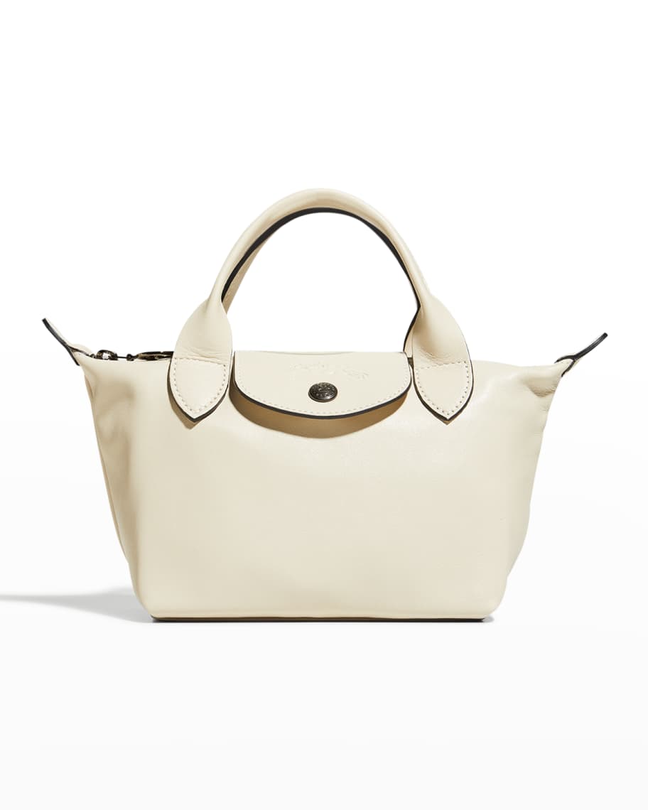 Shop Longchamp XS Le Pliage Leather Crossbody Tote