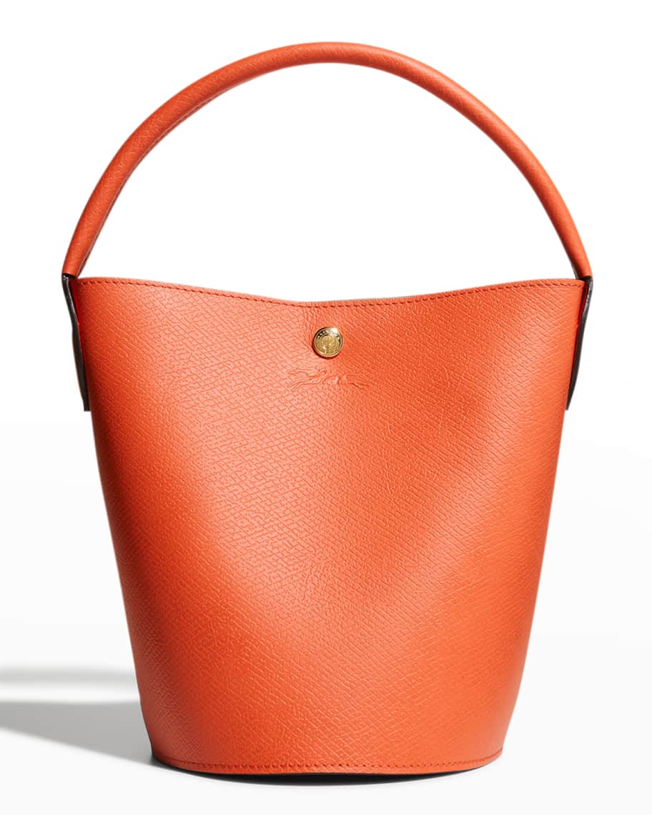 Longchamp Leather Bucket Bag