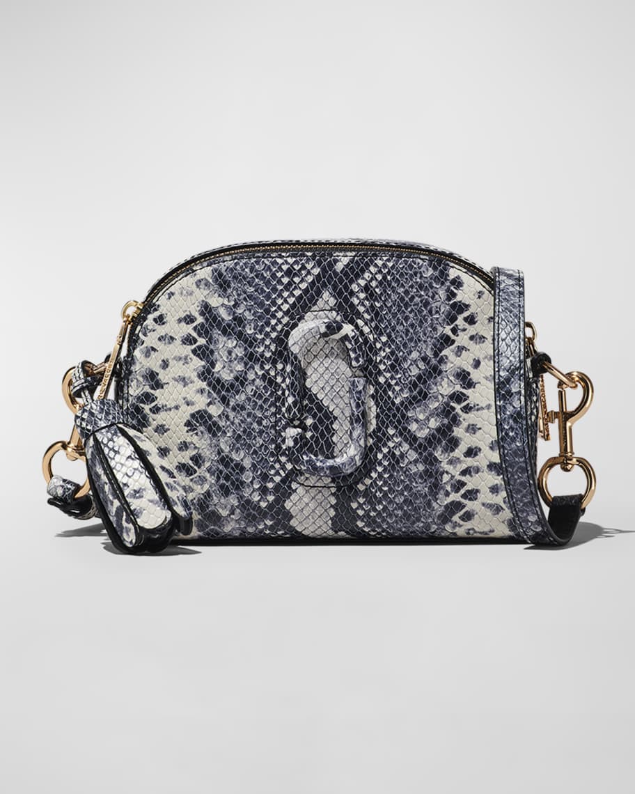 AUTH NWT $375 Marc Jacobs The Shutter SnakeSkin Embossed Leather