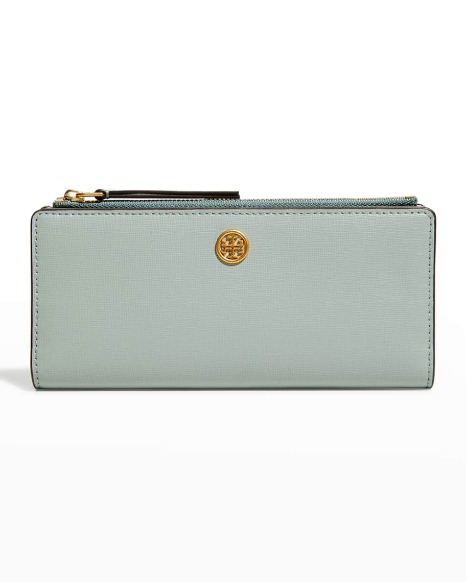 Tory Burch T Monogram Slim Patent Leather Wallet