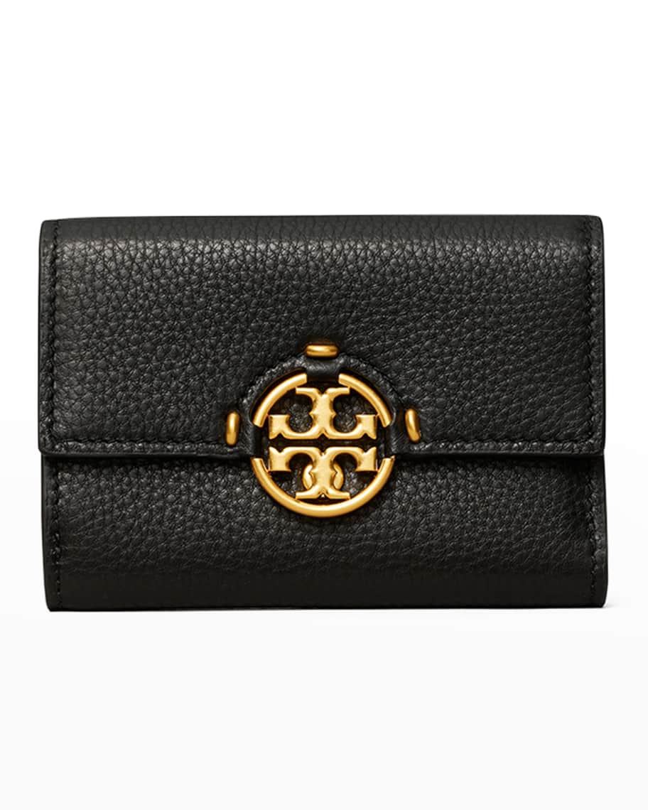 Tory Burch Miller Medium Trifold Leather Wallet | Neiman Marcus