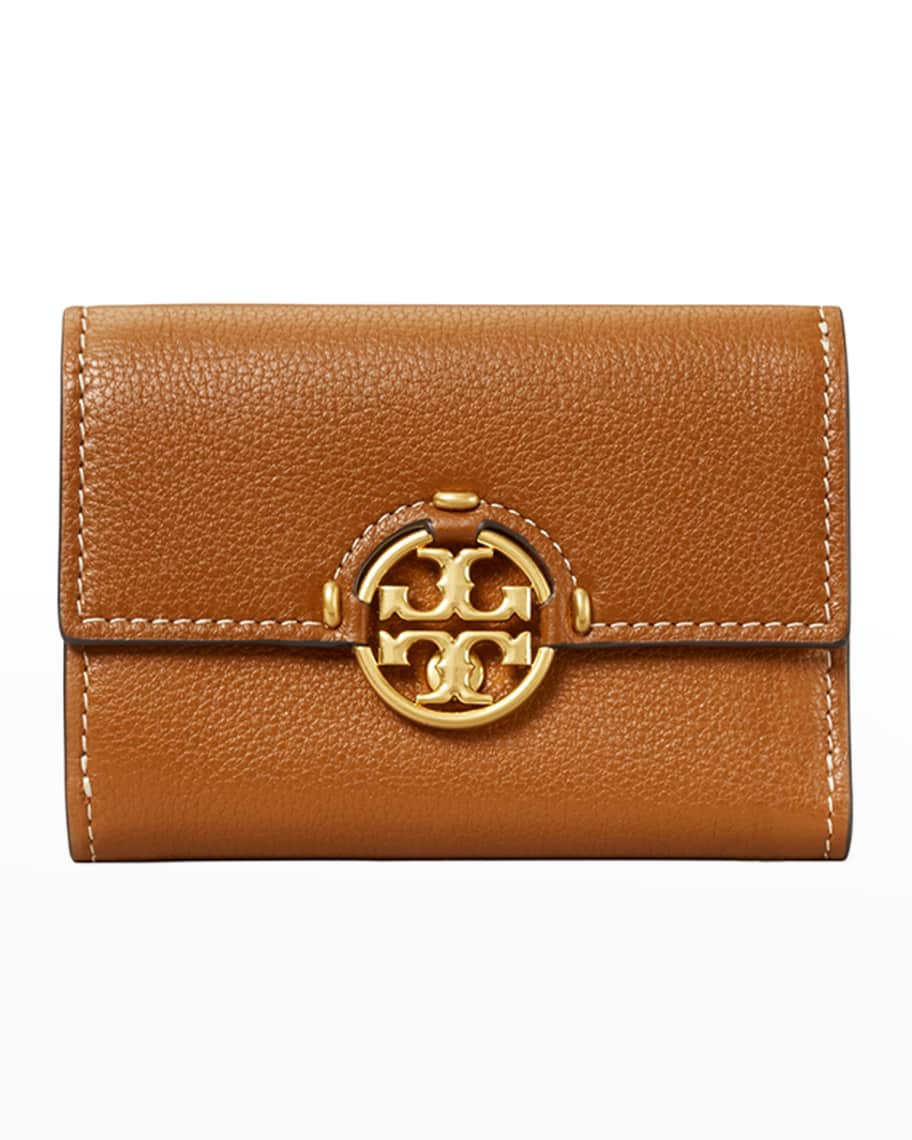 Tory Burch Miller Medium Trifold Leather Wallet | Neiman Marcus