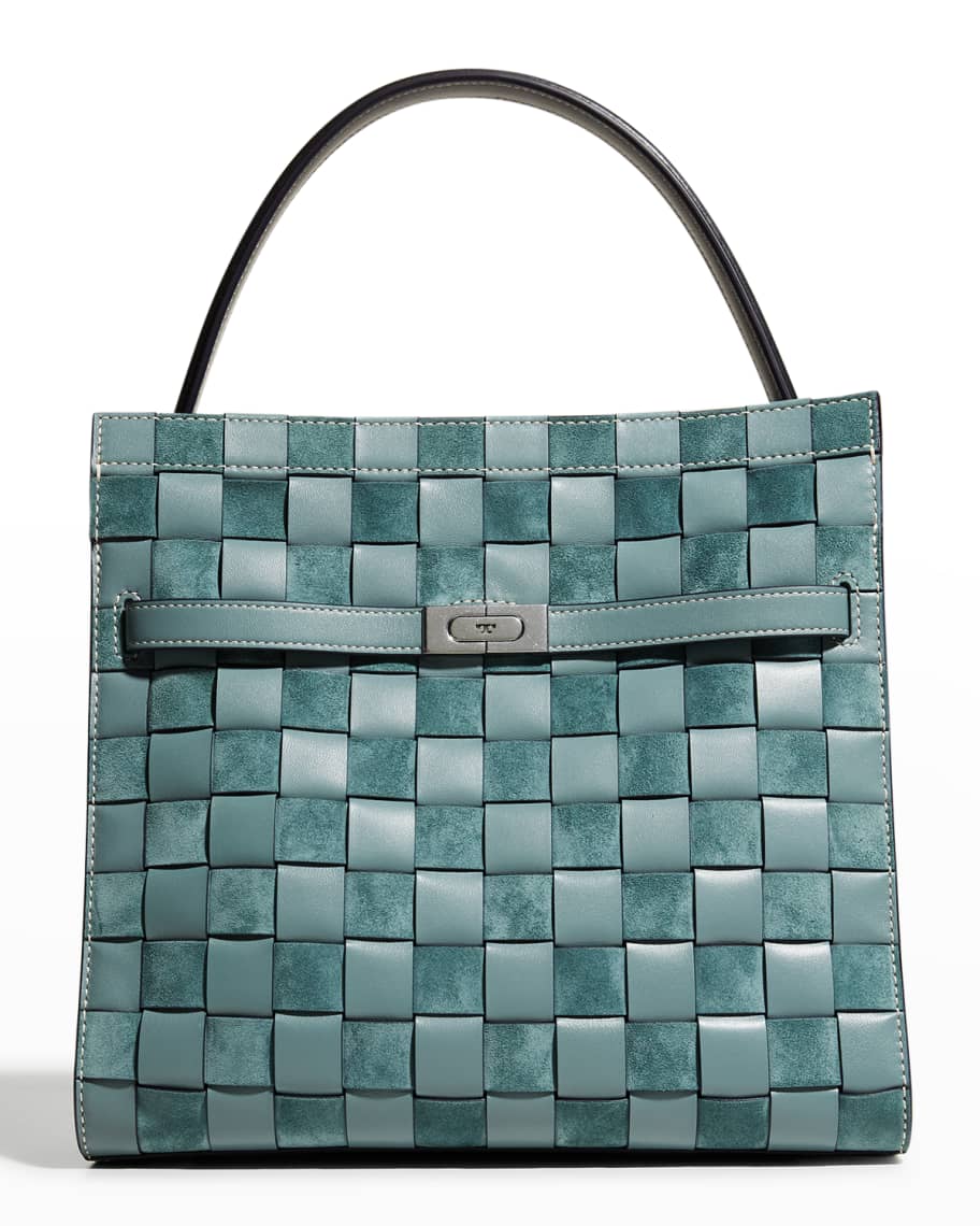 Lee Radziwill Woven Leather Double Bag