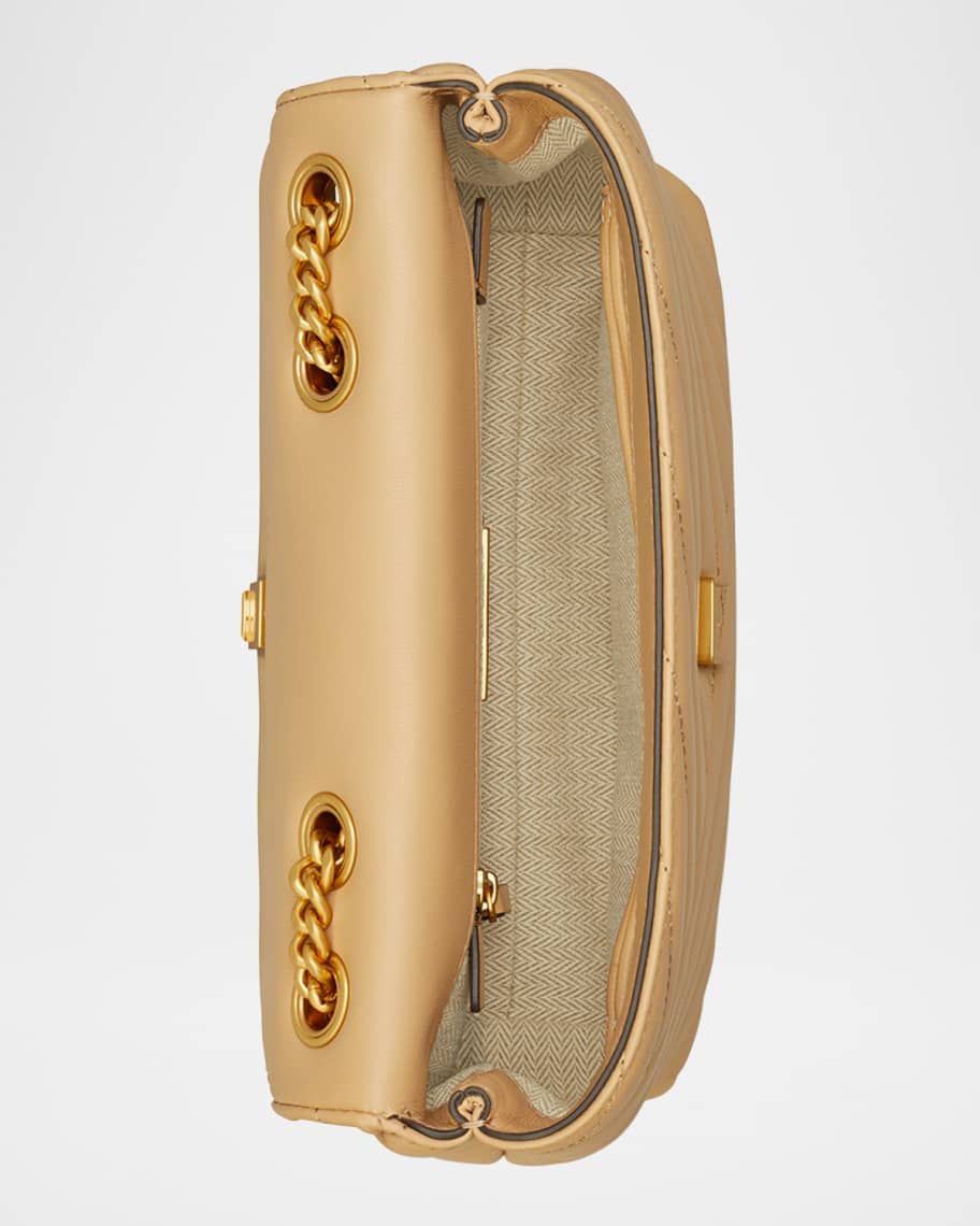 Image 3 of 5: Kira Chevron Small Covertible Shoulder Bag