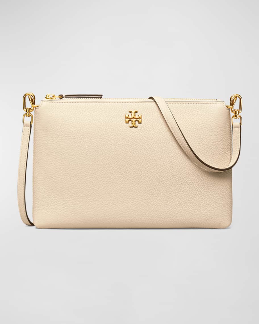 Tory Burch Kira Zip Pebbled Leather Crossbody Bag | Neiman Marcus