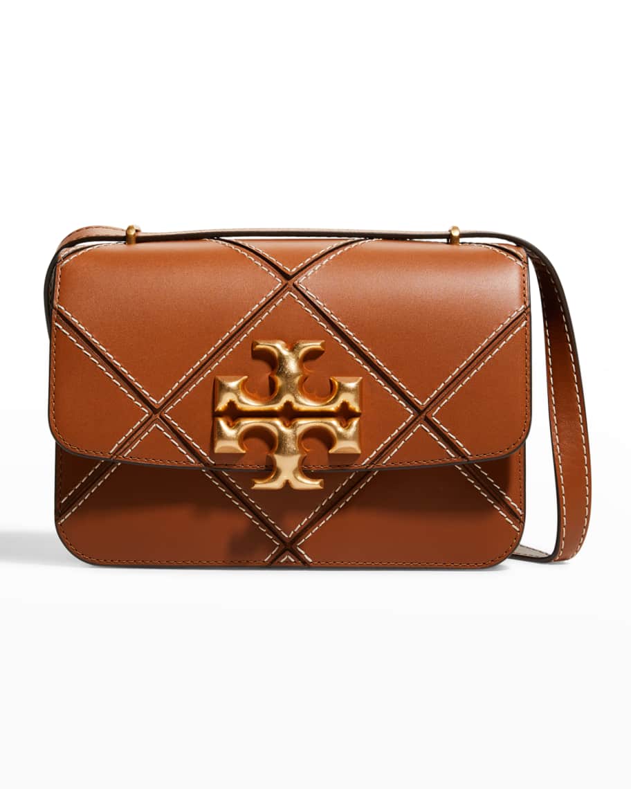Tory Burch Eleanor Diamond Leather Convertible Shoulder Bag | Neiman Marcus