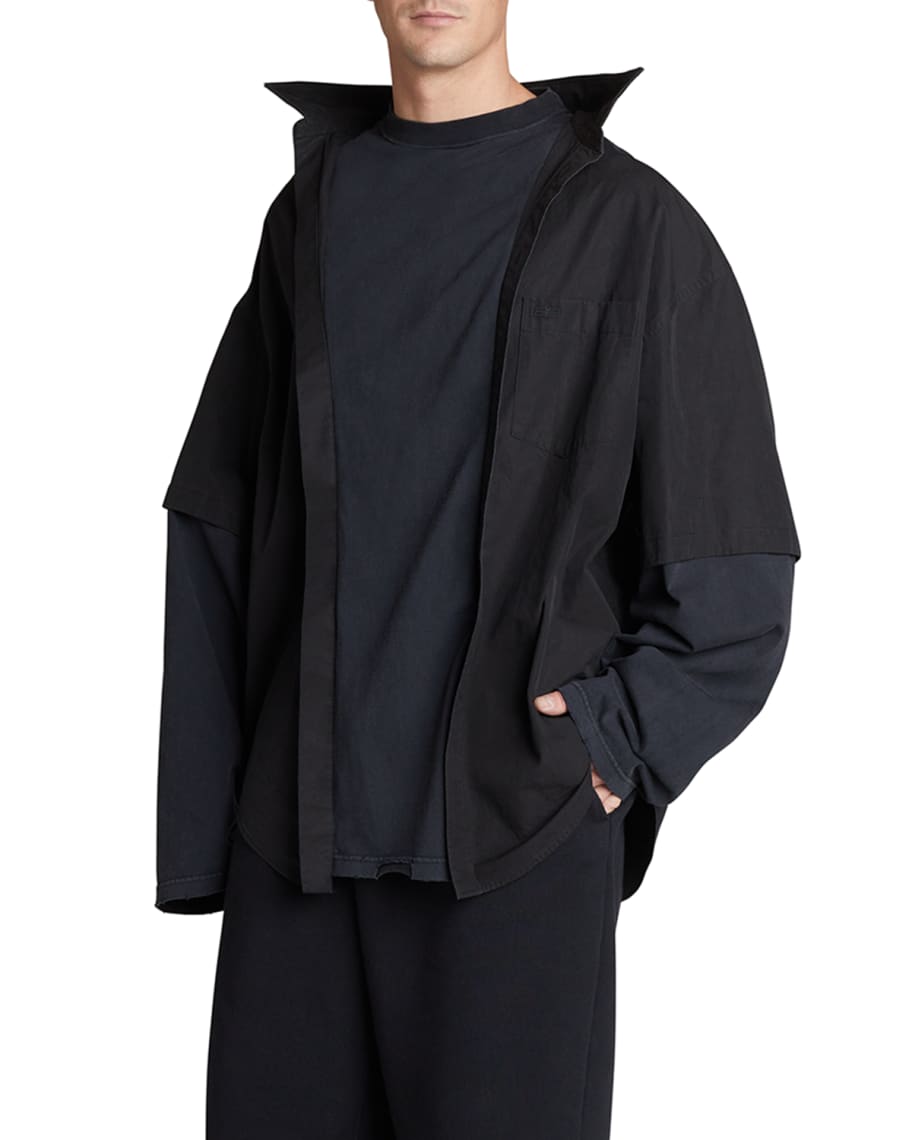 balenciaga trompe l oeil shirt