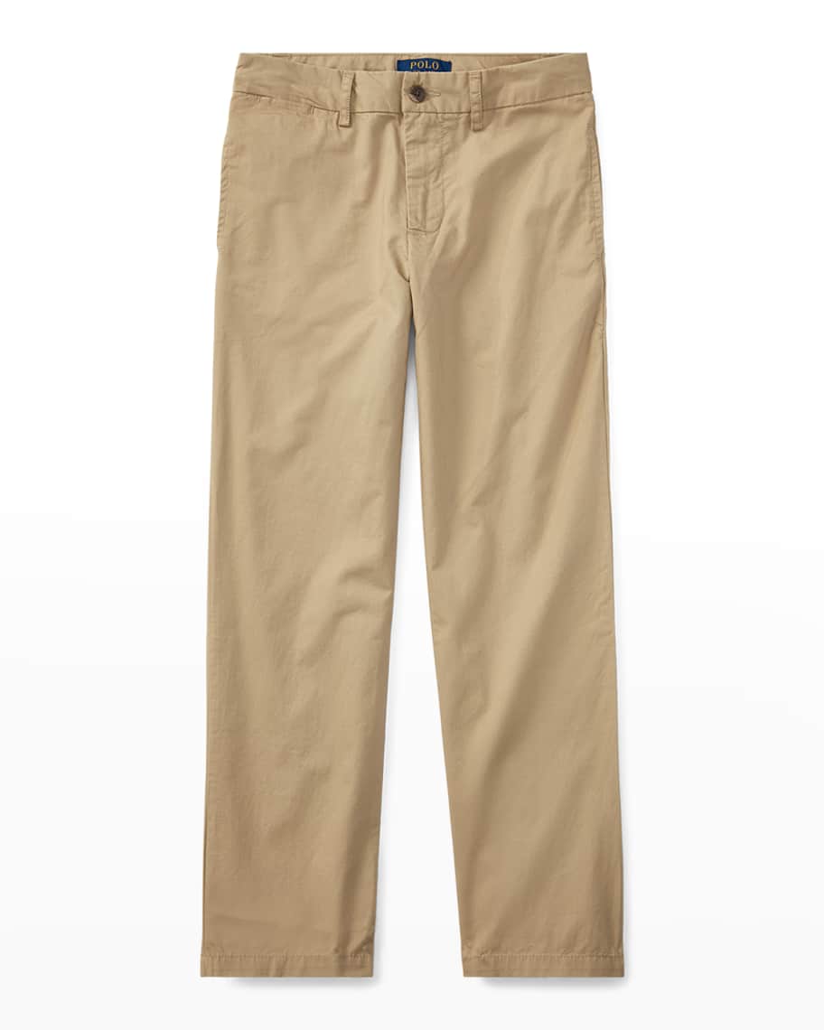 Ralph Lauren Childrenswear Boy's Flat Front Chino Pants, Size 4-14 ...