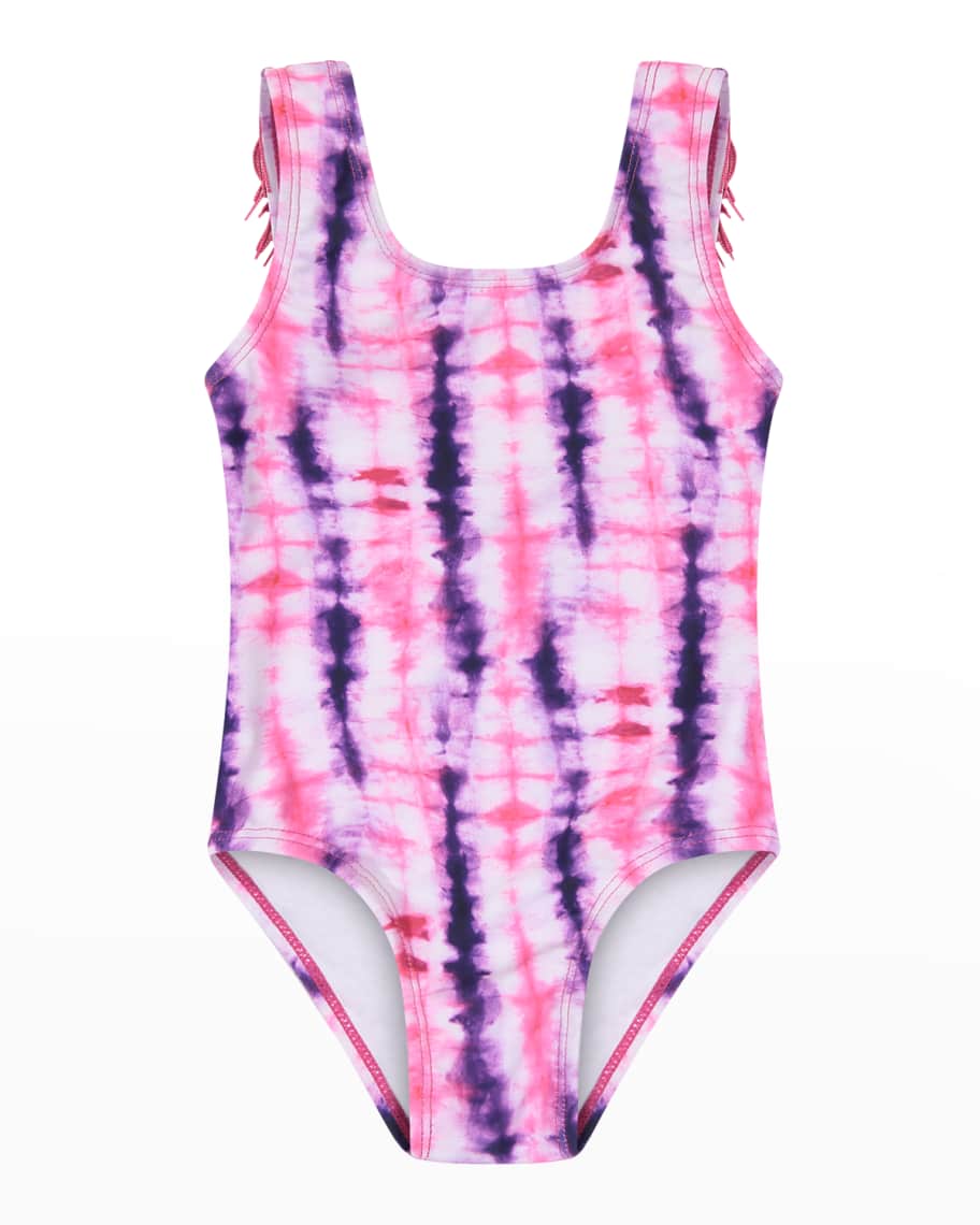 Andy & Evan Girl's Fringe TieDye OnePiece Swimsuit, Size 2T6X