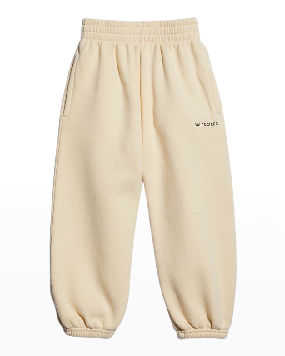 Badeværelse Claire Ib Balenciaga Kid's Logo Sweatpants, Size 2-10 | Neiman Marcus