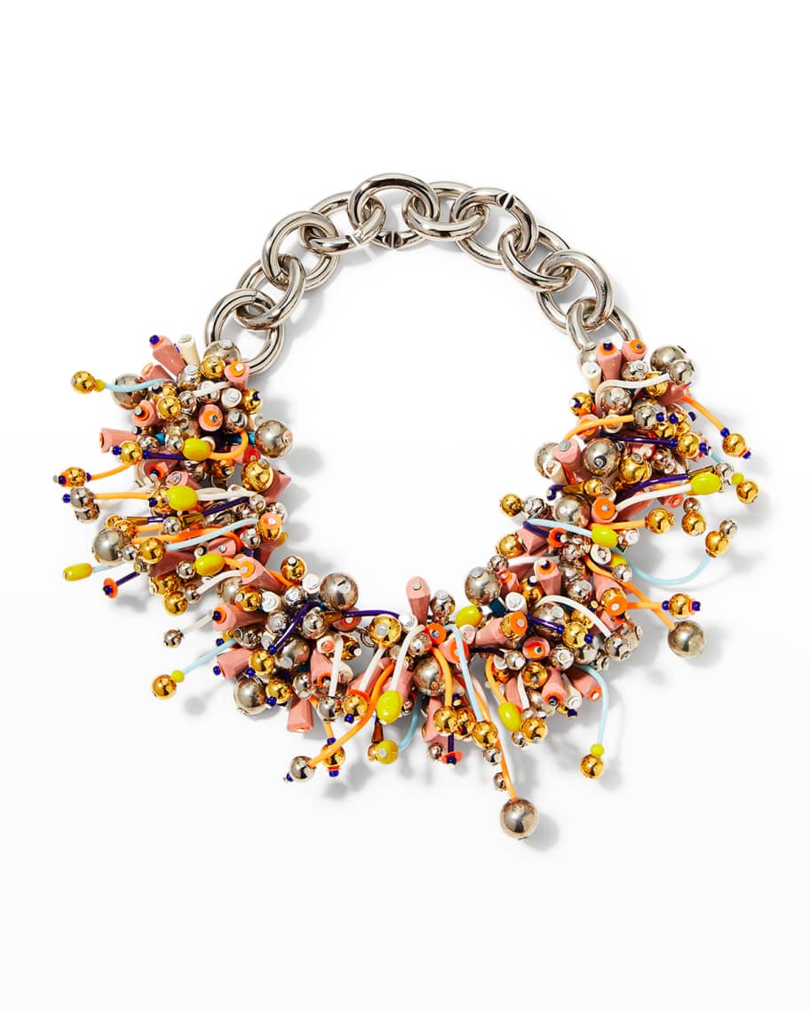 Dries Van Noten Beaded Necklace Neiman Marcus