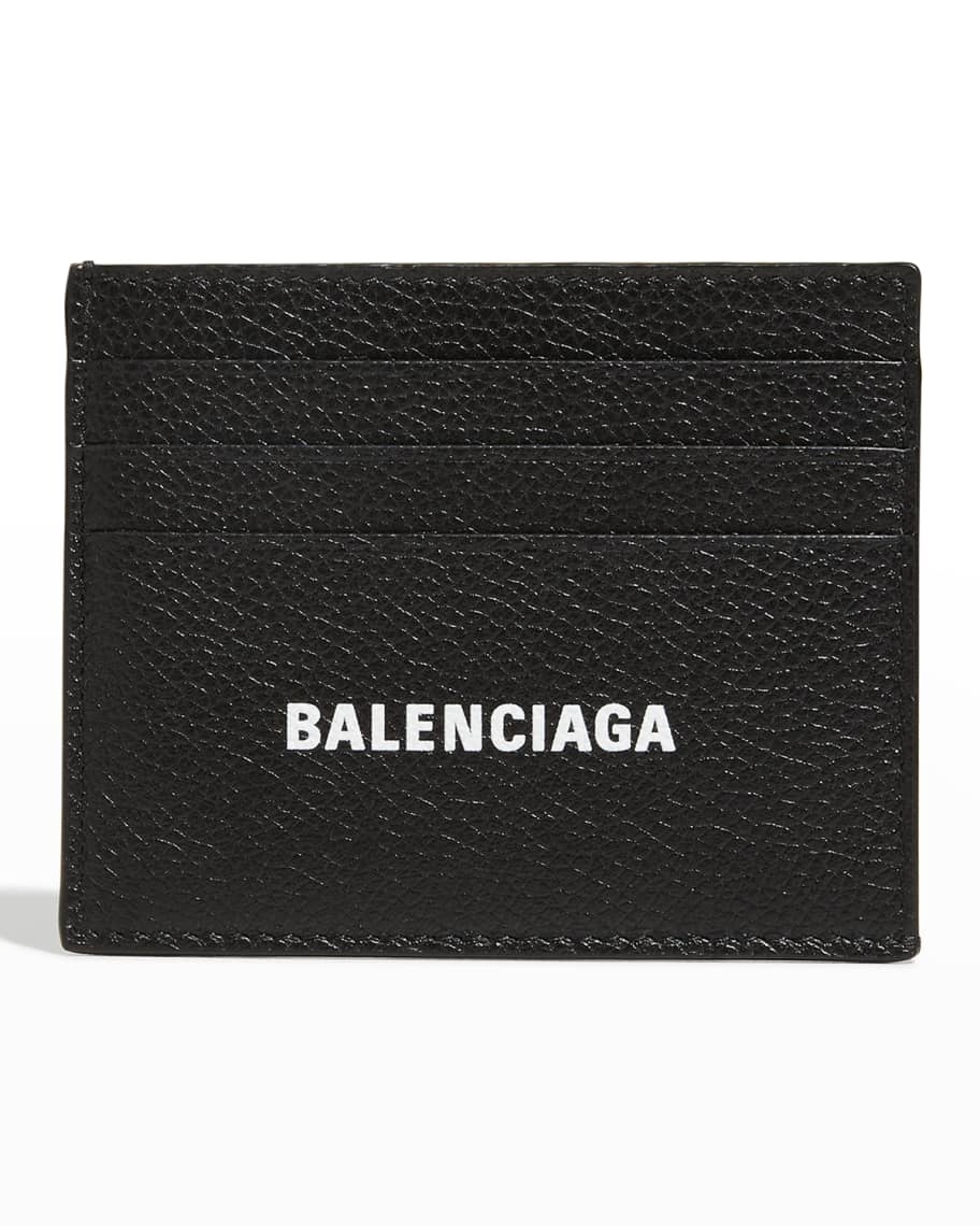 Balenciaga Men's Leather Cash-Card Holder | Neiman Marcus