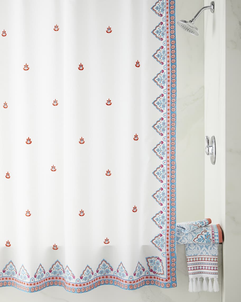John Robshaw Sheetal Shower Curtain Neiman Marcus