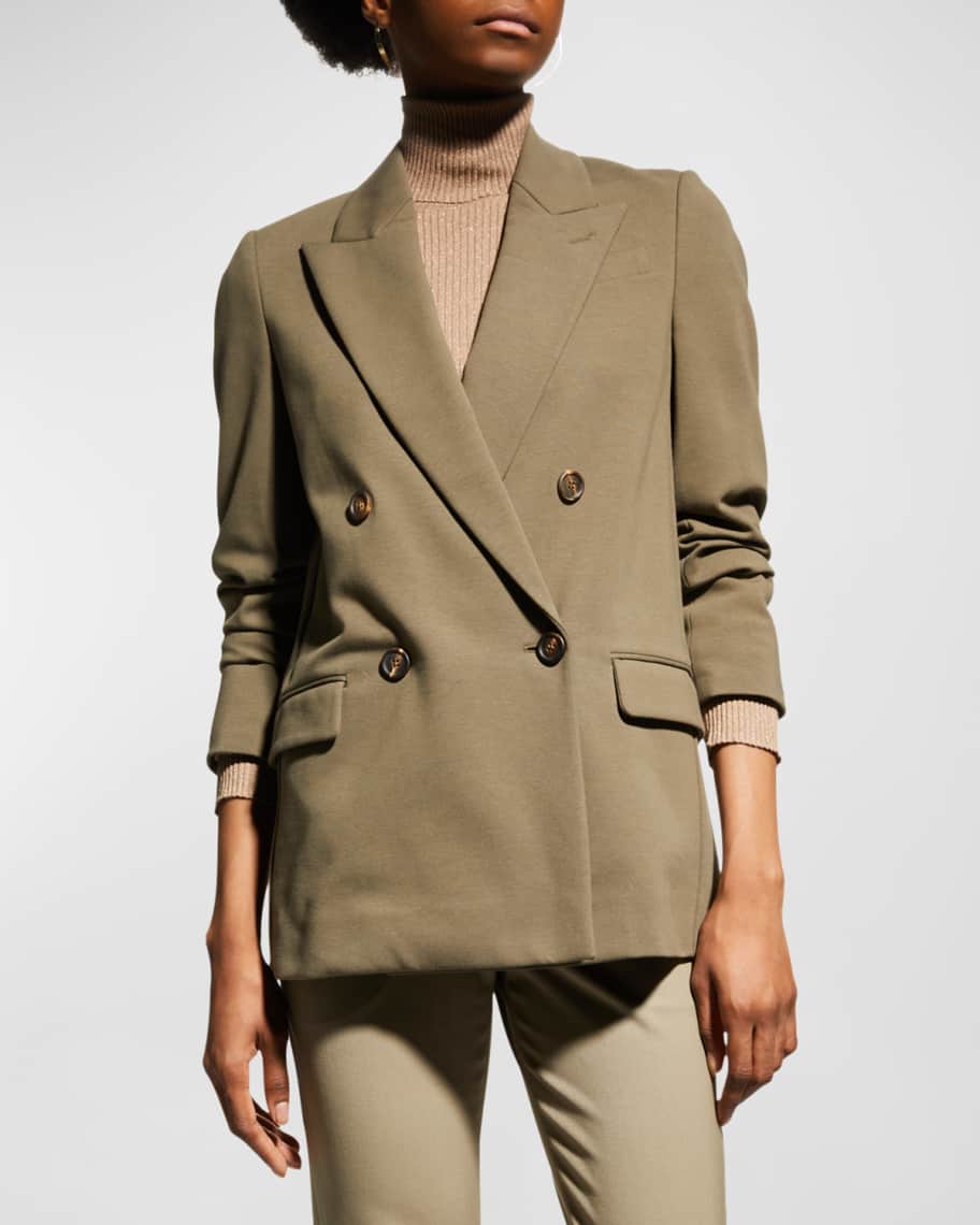 Brunello Cucinelli Monili-Trim Felpa Jersey Blazer Jacket