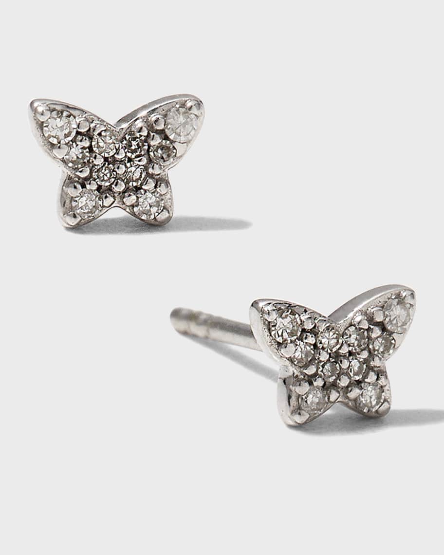 Kendra Scott Butterfly Stud Earrings, White Neiman Marcus