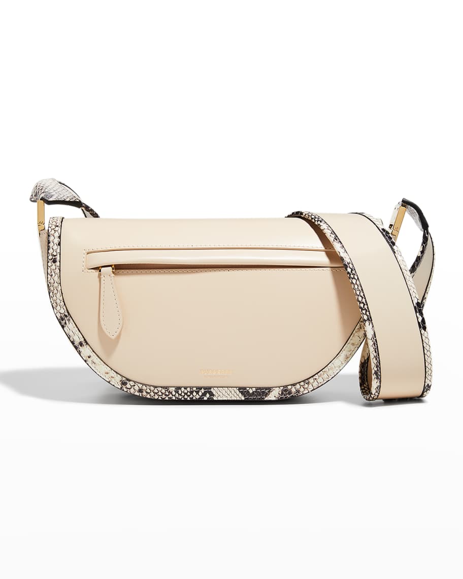 Burberry Medium Knight Leather Shoulder Bag - Farfetch