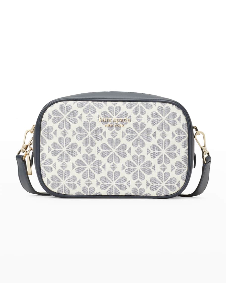 kate spade new york medium spade flower canvas camera crossbody bag